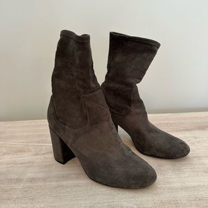 steve madden grey editor dress booties